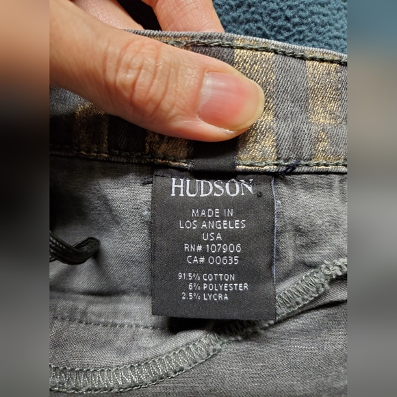 Hudson Gold Black Striped Skinny Jeans - Picture 6 of 7